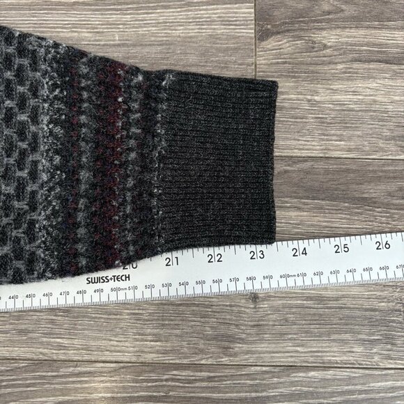 VTG Knitted Coogi Style Sweater Mens L Cooper Grand-pa Wool Pullover 90s Retro - Picture 8 of 16